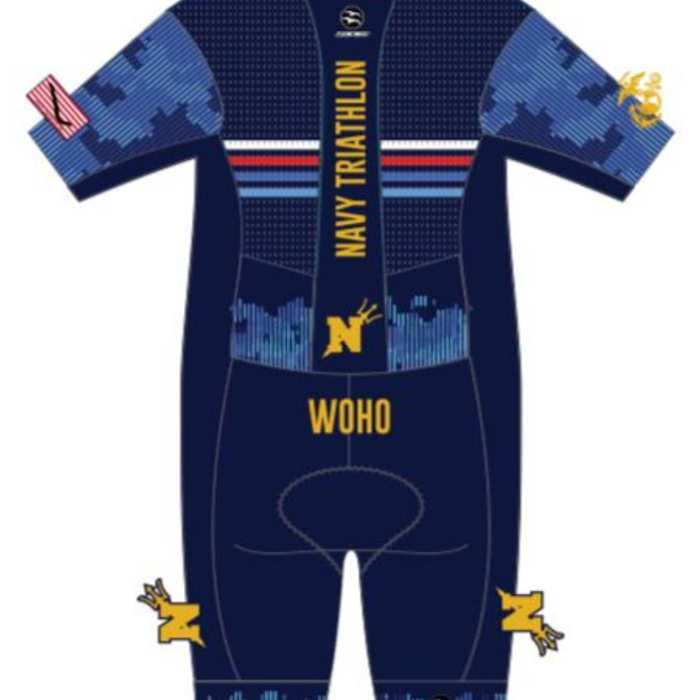 USNA Men's AquaSpeed Short Sleeve Tri Suit