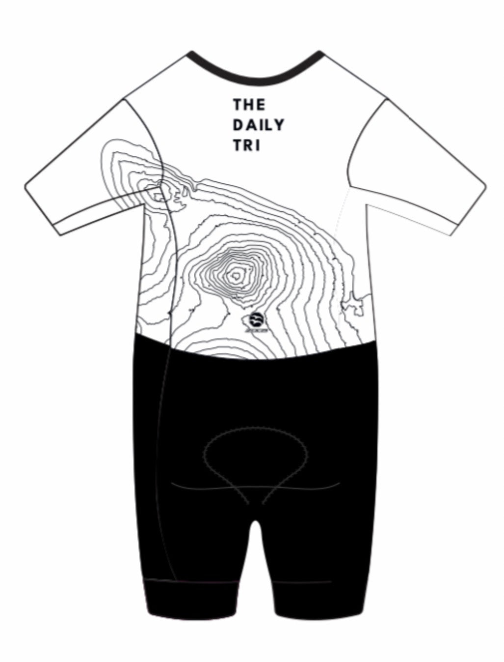 2025 The Daily Tri Men's Edge Tri Suit white