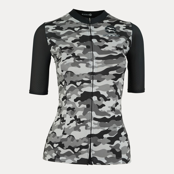 Women's Nuvuole Jersey - Black Camo