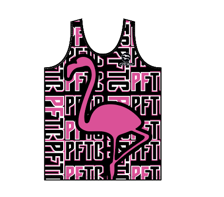 Pink Flamingo Women's Running Tank Top - Razor back