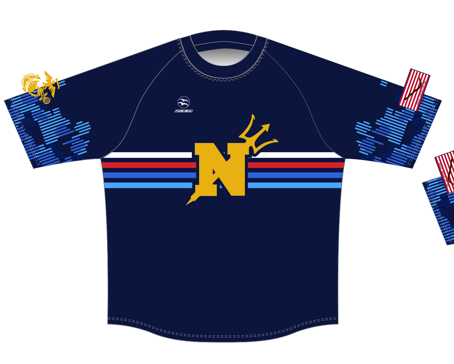 USNA Women's Tech Tee Edge