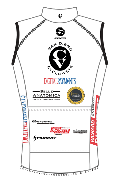 2025 CycloVets Women's Vest (w/pockets!) (White)
