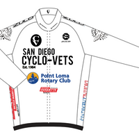 2025 CycloVets Men's Tour Windbreaker (White)
