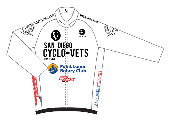2025 CycloVets Women's Tour Windbreaker (White)