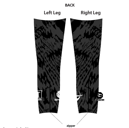 IC100 Black Unisex Leg Warmers